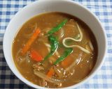 残りカレーでカレーうどん(低糖質手製麺)作り方8写真