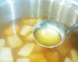 タコ、イカ入りしんじょと冬瓜のスープ作り方3写真