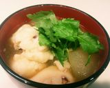 タコ、イカ入りしんじょと冬瓜のスープ作り方12写真