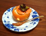 柿チーズプリンのジャックオランタン作り方11写真
