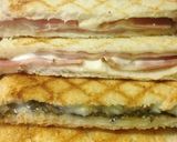 のり風味♪ シラスとチーズのホットサンド作り方5写真
