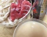 ごぼうと豚バラ酒粕煮作り方1写真