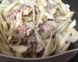 ごぼうと豚バラ酒粕煮作り方2写真