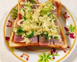 お好み焼き風トースト作り方6写真