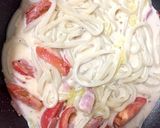 超簡単トマトクリームうどん ♡作り方5写真