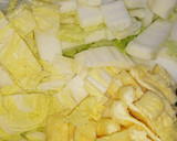 白菜と油揚げの炒めもの作り方1写真