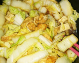 白菜と油揚げの炒めもの作り方4写真