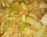 白菜と油揚げの炒めもの作り方5写真