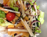 わかめと残り野菜の中華風サラダ作り方2写真