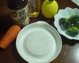 ブロッコリー☆人参のこぶおろしソースかけ作り方1写真