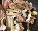 鶏肉と牛蒡の炒り煮 柚子胡椒和え作り方4写真