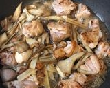 鶏肉と牛蒡の炒り煮 柚子胡椒和え作り方5写真
