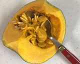 カボチャとクリームチーズのサラダ作り方1写真