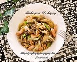 きのこ&ベーコン☆オイスターソースパスタ作り方6写真