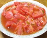 らっきょう酢で簡単★トマトの酢の物作り方3写真
