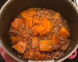 レンジで下処理、かぼちゃとひき肉の甘辛煮作り方8写真