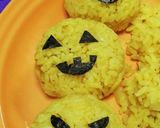 ターメリックライスでハロウィンおにぎり♬作り方3写真