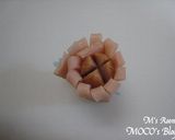 お花ウインナーのお花ハム巻き作り方4写真