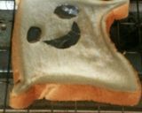 ハロウィンに☆簡単カワイイおばけトースト作り方3写真