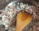 アレンジ肉味噌☆ひき肉と里芋の味噌炒め作り方2写真
