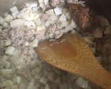 アレンジ肉味噌☆ひき肉と里芋の味噌炒め作り方3写真
