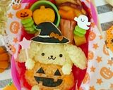 キャラ弁☆ポムポムプリンのハロウィン弁当作り方4写真