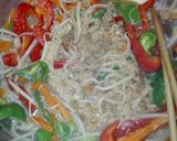 とろ~りあったか焼肉のせラーメン作り方1写真