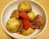 ねっとりほくほく！新じゃがと鶏肉の旨煮作り方8写真