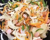 子供とお昼に(*´︶`*)簡単焼うどん作り方3写真