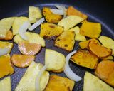 簡単！鯖の干物☆秋野菜炒め作り方3写真