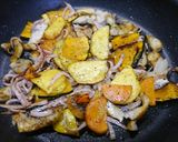 簡単！鯖の干物☆秋野菜炒め作り方5写真