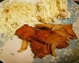 鶏胸肉と茄子ピーマン玉ねぎの辛味噌炒め作り方7写真