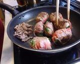 焼肉のタレで簡単！★肉巻きおにぎり作り方4写真