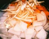 子供も食べれる☆あっさりポカポカもつ煮込作り方4写真