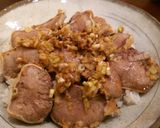 ねぎ塩豚タン丼。作り方4写真