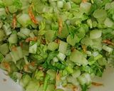 大根菜と干しエビ丸お結び作り方1写真