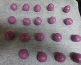 簡単♫薄紫色✿紫芋のスノーボールクッキー作り方6写真