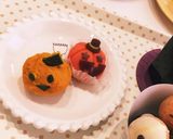簡単ハロウィンジャム入り茶巾まんじゅう作り方4写真