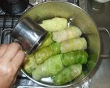大麦入りロールキャベツ♪簡単和風作り方7写真
