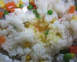 角切りベーコンとミックスベジタブルの炒飯作り方4写真