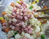 角切りベーコンとミックスベジタブルの炒飯作り方8写真