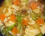 温かレタスのたまごスープ。作り方4写真