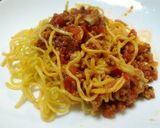 焼きそば麺で♪揚げ焼きボロネーゼパスタ作り方11写真
