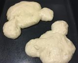 豆腐ホットケーキ。秤いらず！❤︎型クマ型作り方16写真