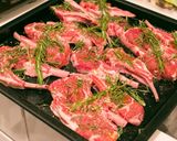 秋のパーティにラムの香草焼き柿ソテー添え作り方3写真