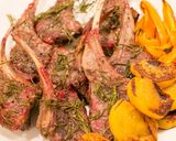 秋のパーティにラムの香草焼き柿ソテー添え作り方6写真