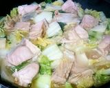 白菜と鮭の中華クリーム煮♥味噌風味☆簡単作り方7写真