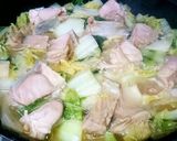 白菜と鮭の中華クリーム煮♥味噌風味☆簡単作り方7写真