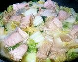 白菜と鮭の中華クリーム煮♥味噌風味☆簡単作り方7写真