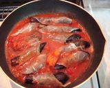 ◆3つだけ!生ハム&なすの簡単トマト煮◆作り方3写真